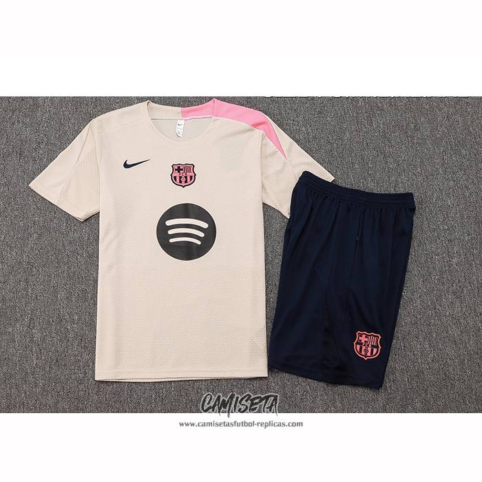 Chandal del Barcelona 2025-2026 Manga Corta Amarillo - Pantalon Corto